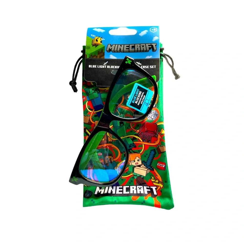 Minecraft Blocking Sunglasses & Case
